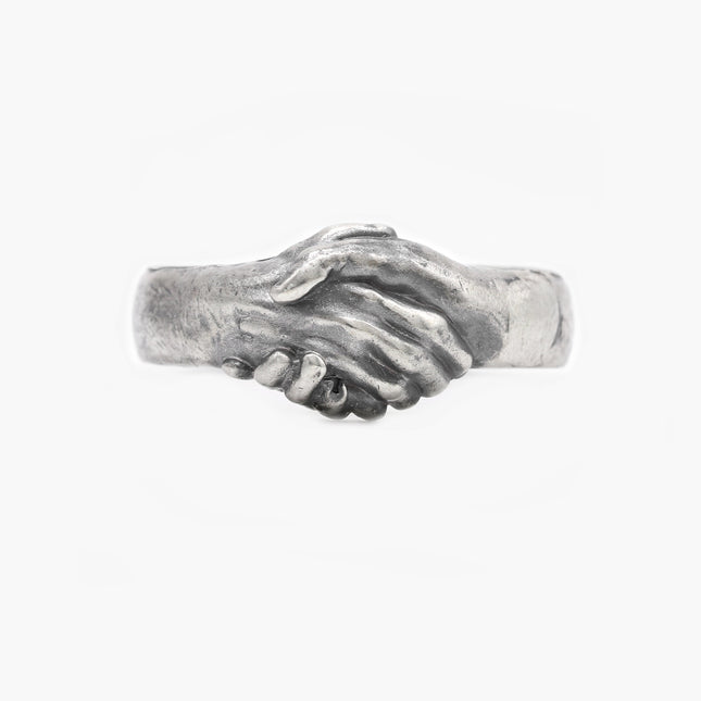 Handshake Sterling Silver Ring-Ring-Kompsós