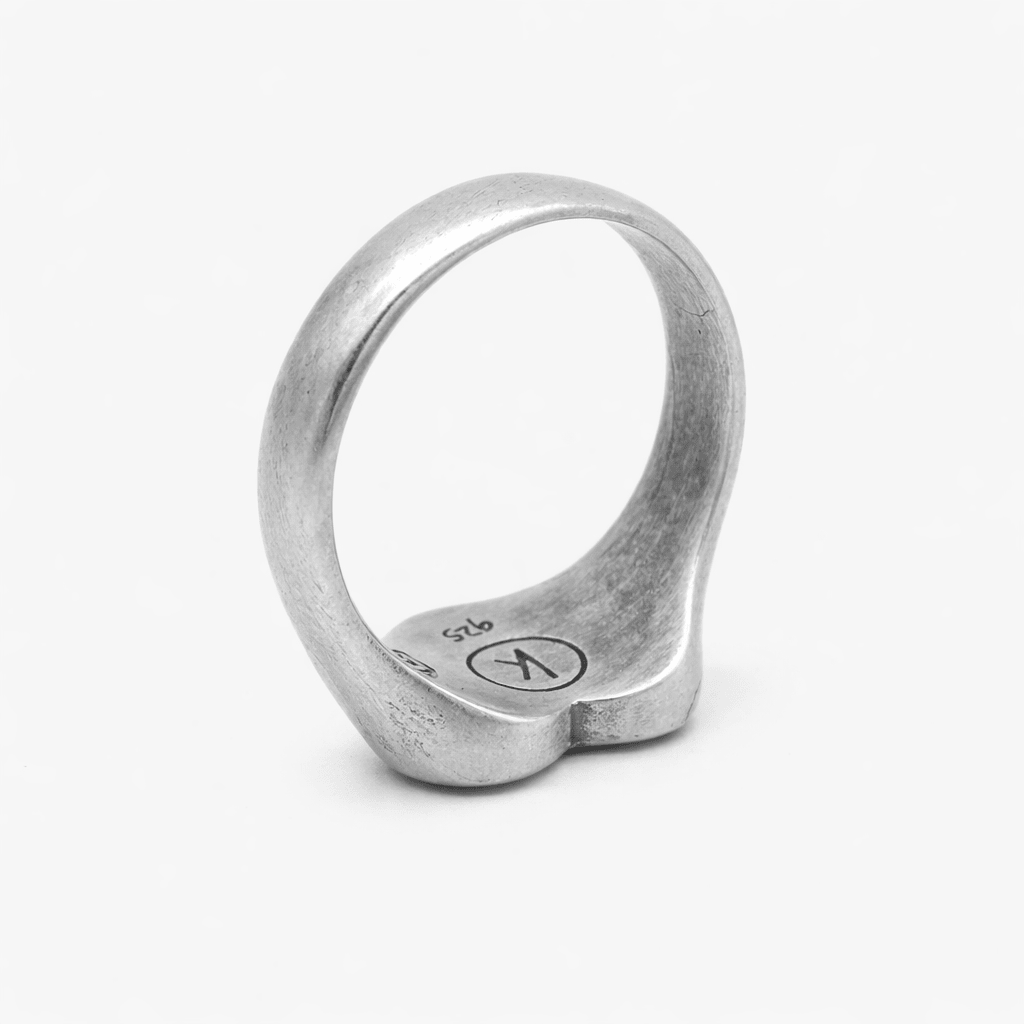 Heartbreak Red Carnelian Sterling Silver Ring-Ring-Kompsós