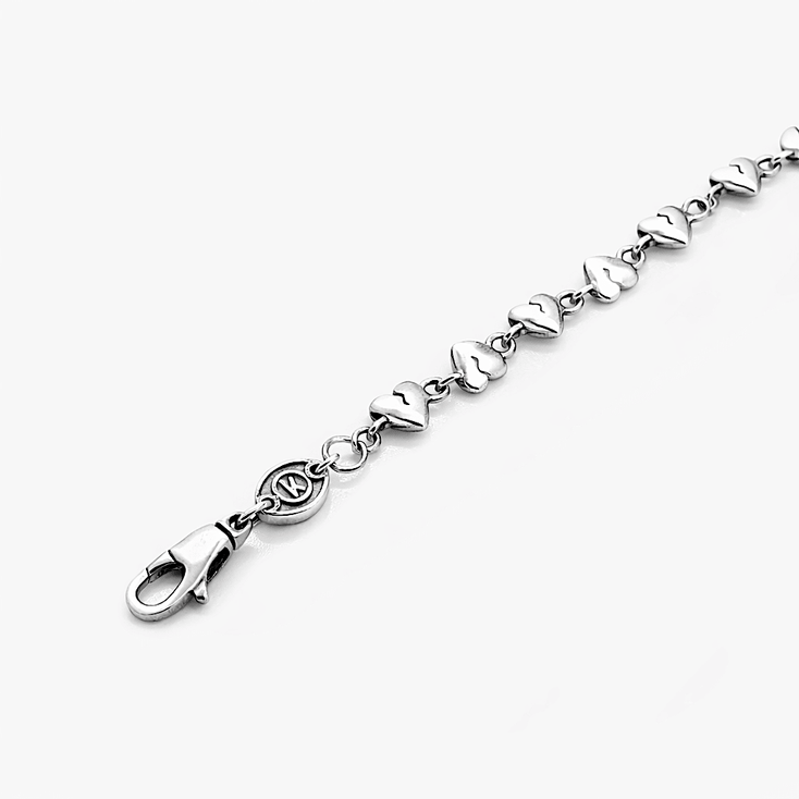 Heartbreak Sterling Silver Chain Bracelet-Bracelet-Kompsós