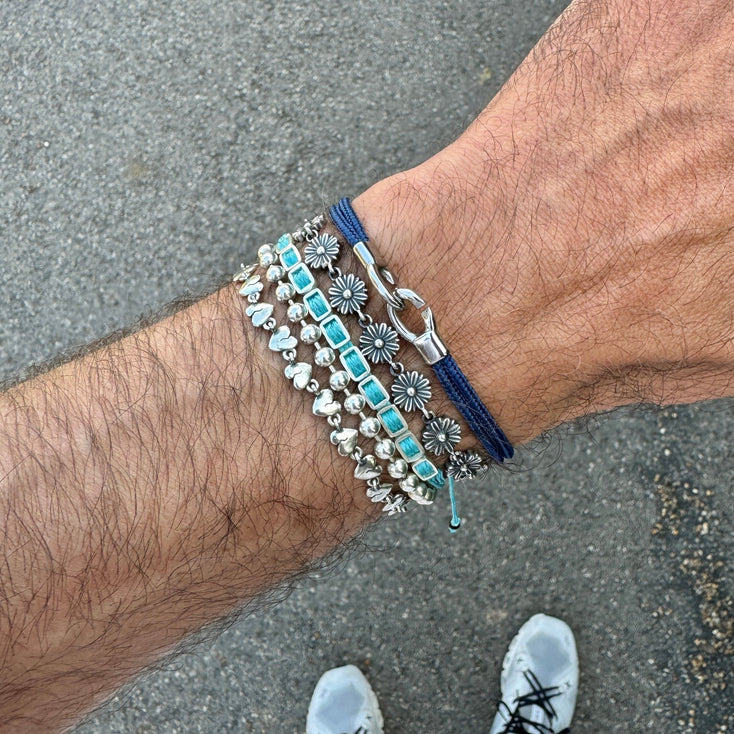 Heartbreak Sterling Silver Chain Bracelet-Bracelet-Kompsós