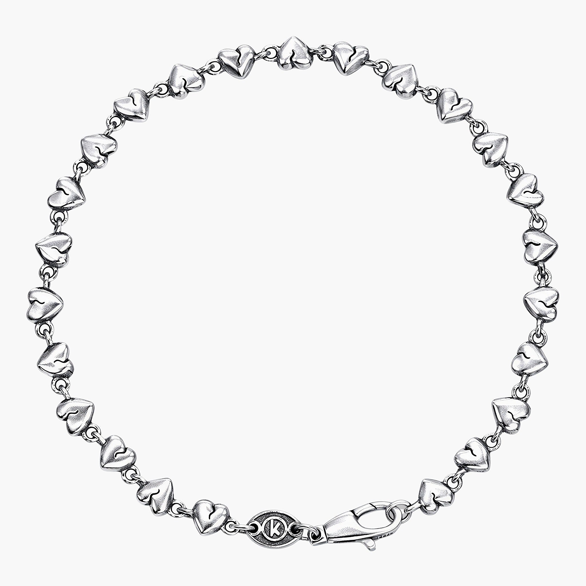Heartbreak Sterling Silver Chain Bracelet-Bracelet-Kompsós