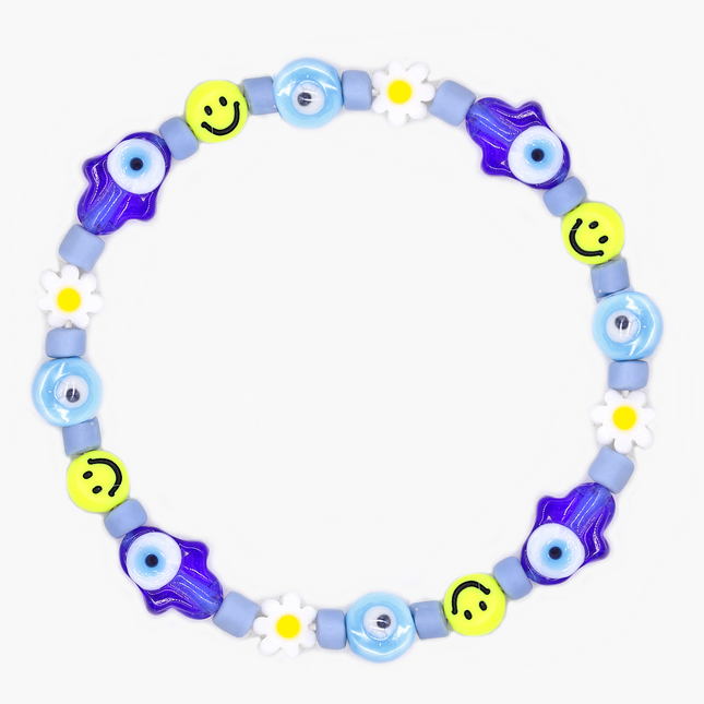 Holidays Bracelet With Assorted Glass Beads-Bracelet-Kompsós