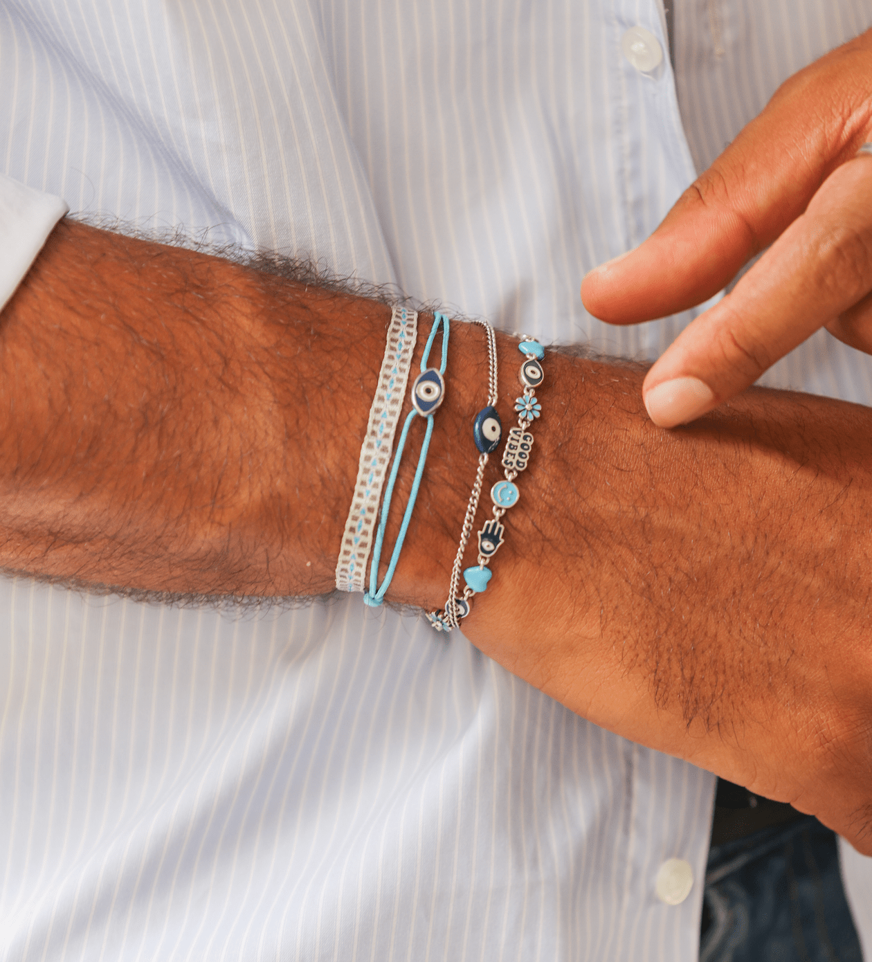 Holidays Bracelet With Enamelled Sterling Silver Charms-Bracelet-Kompsós