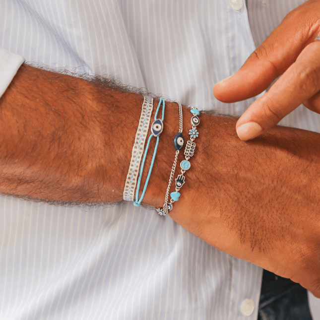 Holidays Bracelet With Enamelled Sterling Silver Charms-Bracelet-Kompsós