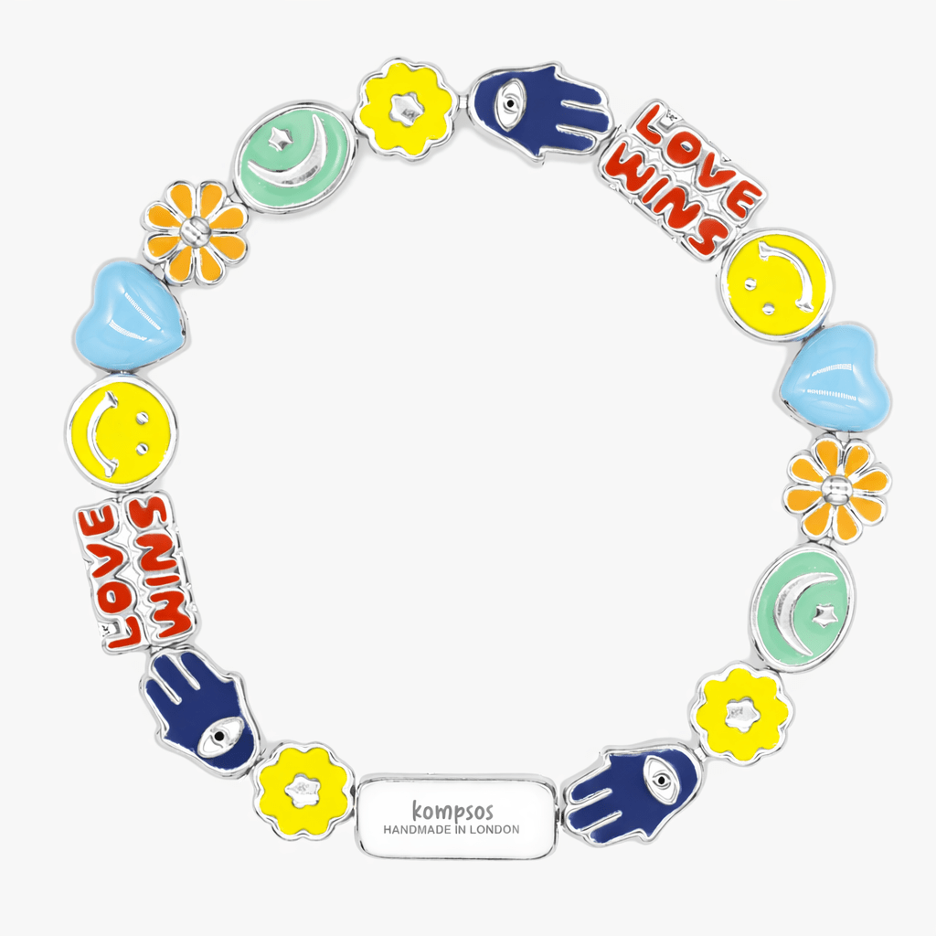 Holidays Bracelet With Multi Enamelled Charms-Bracelet-Kompsós