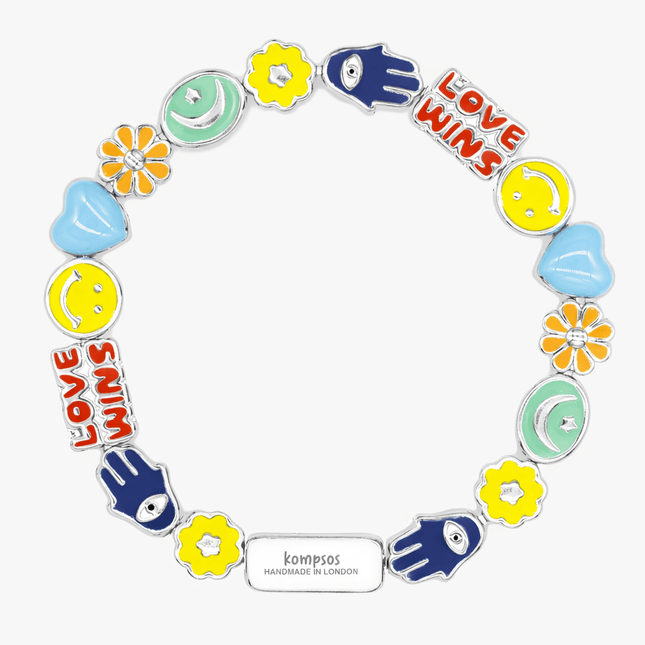 Holidays Bracelet With Multi Enamelled Charms-Bracelet-Kompsós