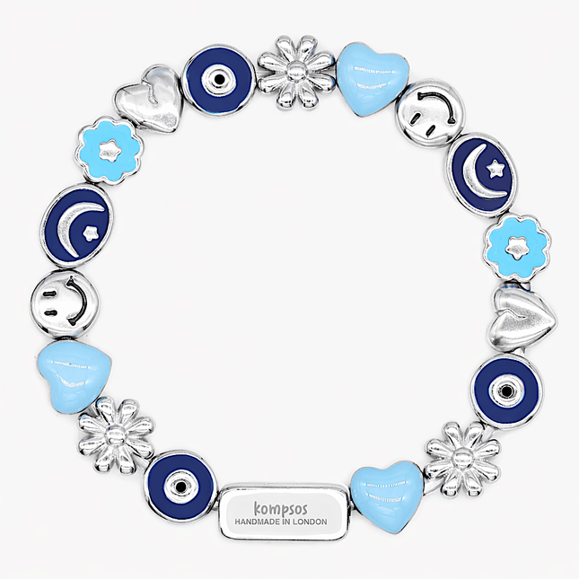 Holidays Bracelet With Multi Enamelled Charms-Bracelet-Kompsós