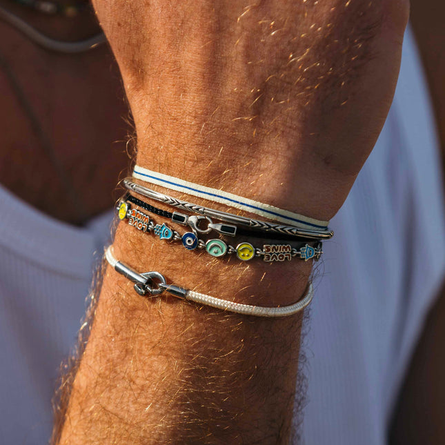 Holidays Sterling Silver Bracelet With Multi Enamelled Charms-Bracelet-Kompsós