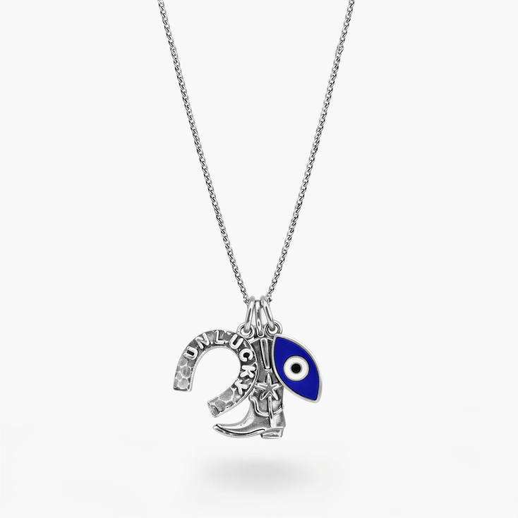 Hopeless Cowboy Sterling Silver Necklace-Necklace-Kompsós