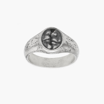 Intertwined Faces Sterling Silver Ring-Ring-Kompsós