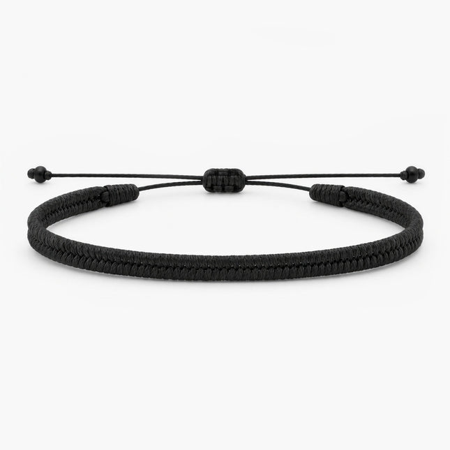 Mini Braided "Java" Bracelet (Black)-Bracelet-Kompsós