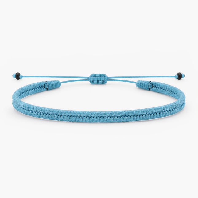 Mini Braided "Java" Bracelet (Santorini Blue)-Bracelet-Kompsós