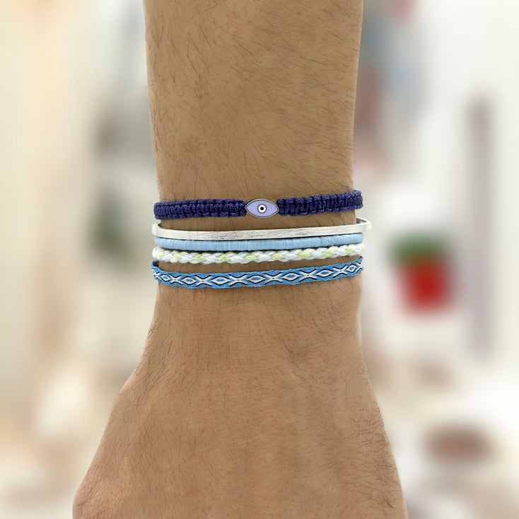 Mini Polished Silver Bangle-Bracelet-Kompsós