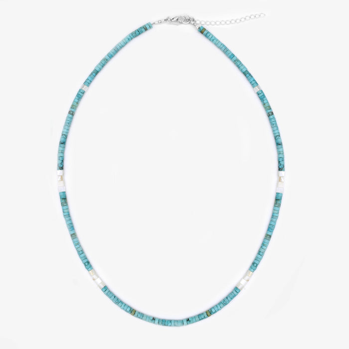 Necklace With Arizona Turquoise Beads-Necklace-Kompsós