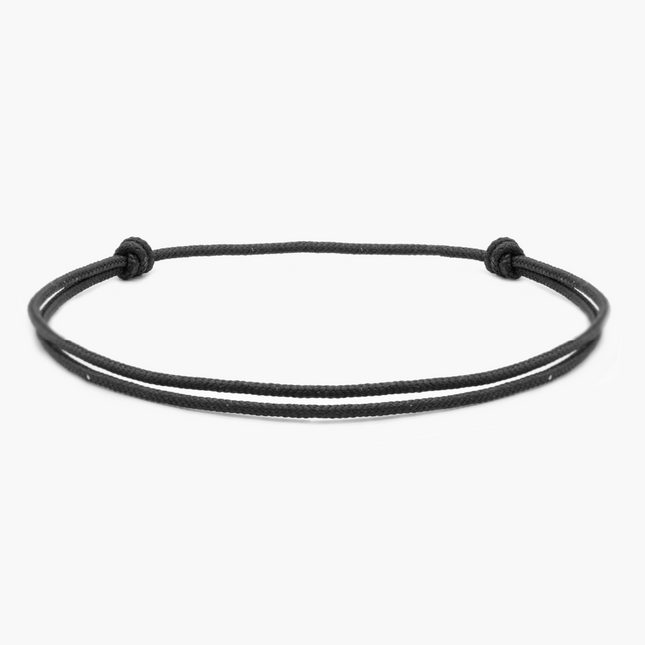 Nylon String Bracelet (Black)-Kompsós