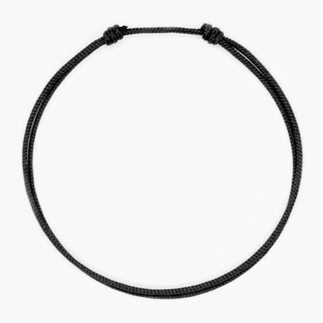 Nylon String Bracelet (Black)-Kompsós