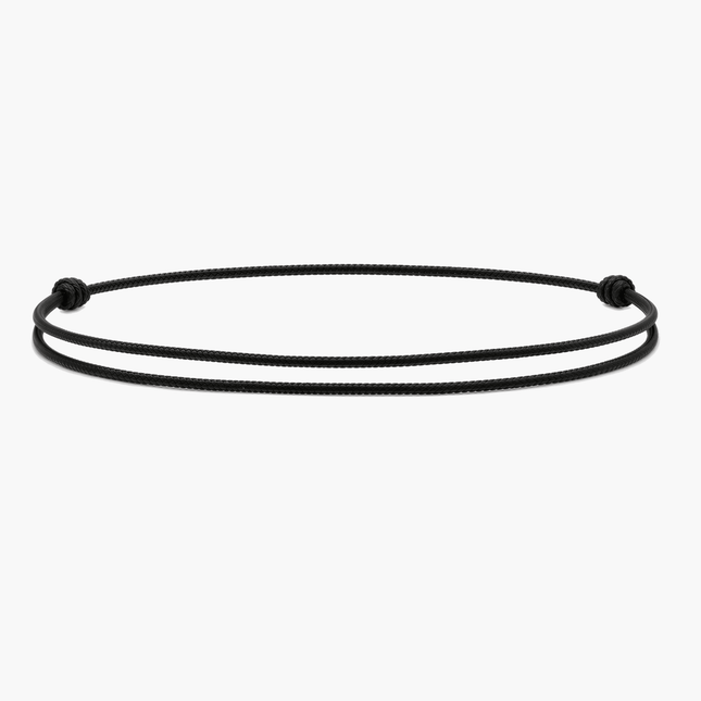 Nylon String Bracelet (Black)-Bracelet-Kompsós