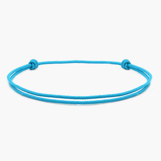 Nylon String Bracelet (Light Blue)-Kompsós