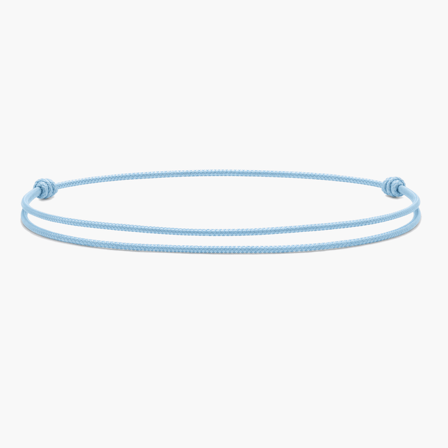 Nylon String Bracelet (Light Blue)-Bracelet-Kompsós