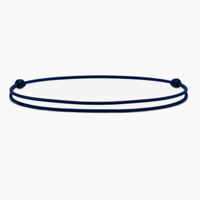 Nylon String Bracelet (Navy Blue)-Bracelet-Kompsós