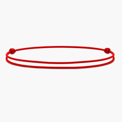 Nylon String Bracelet (Red)-Bracelet-Kompsós