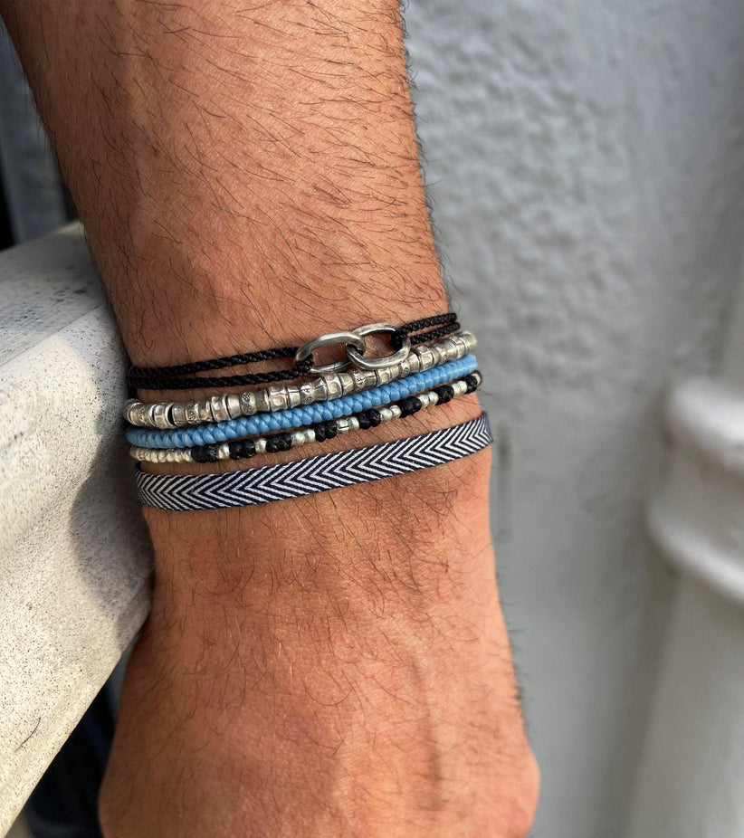 Nylon Thread With Silver Double Hoop 