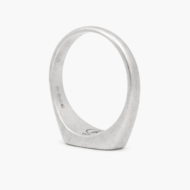 Octagon Signet Ring With Lapis Lazuli Stone-Ring-Kompsós