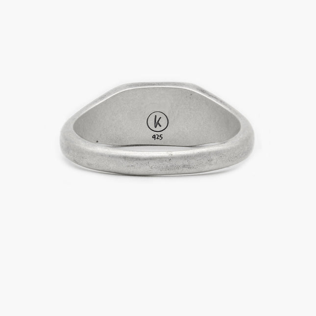 Octagon Signet Ring With Malachite Stone-Ring-Kompsós