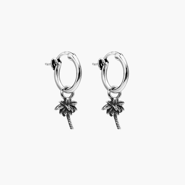 Palm Tree Sterling Silver Earring-Earring-Kompsós