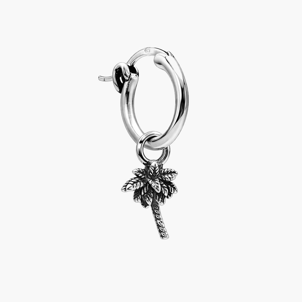 Palm Tree Sterling Silver Earring-Earring-Kompsós
