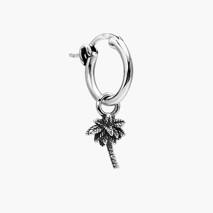 Palm Tree Sterling Silver Earring-Earring-Kompsós