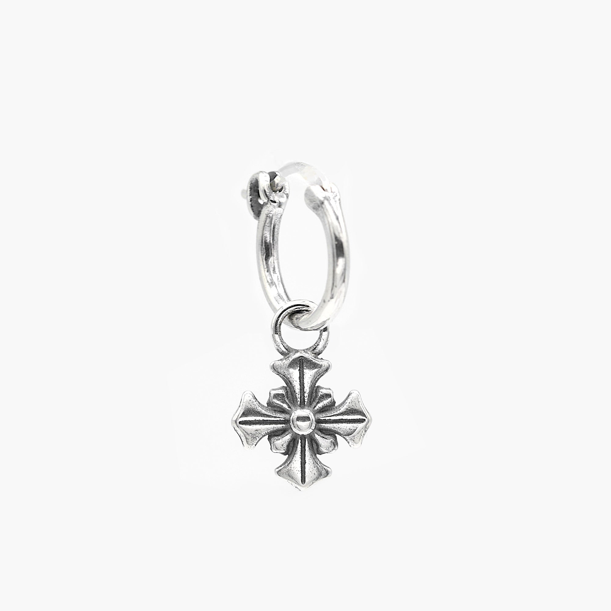 Patonce Cross Sterling Silver Earring-Earring-Kompsós