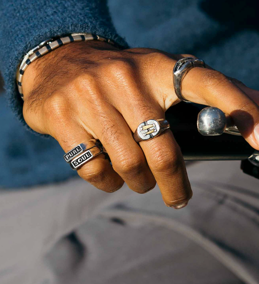 Pure Soul Double Sterling Silver Ring-Ring-Kompsós