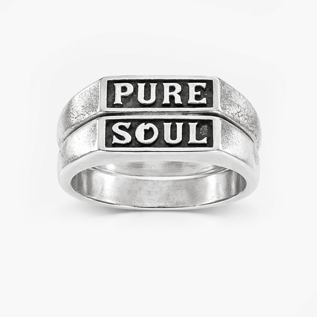 Pure Soul Double Sterling Silver Ring-Ring-Kompsós