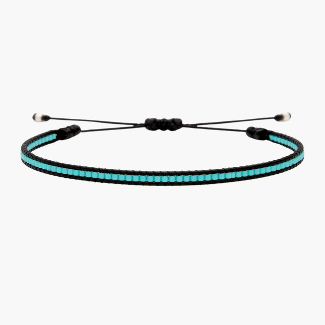 Purnama Miyuki Bracelet (Black/Turquoise)