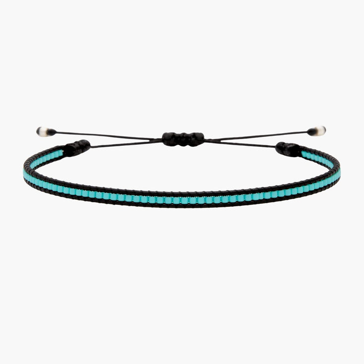 Purnama Miyuki Bracelet (Black/Turquoise)