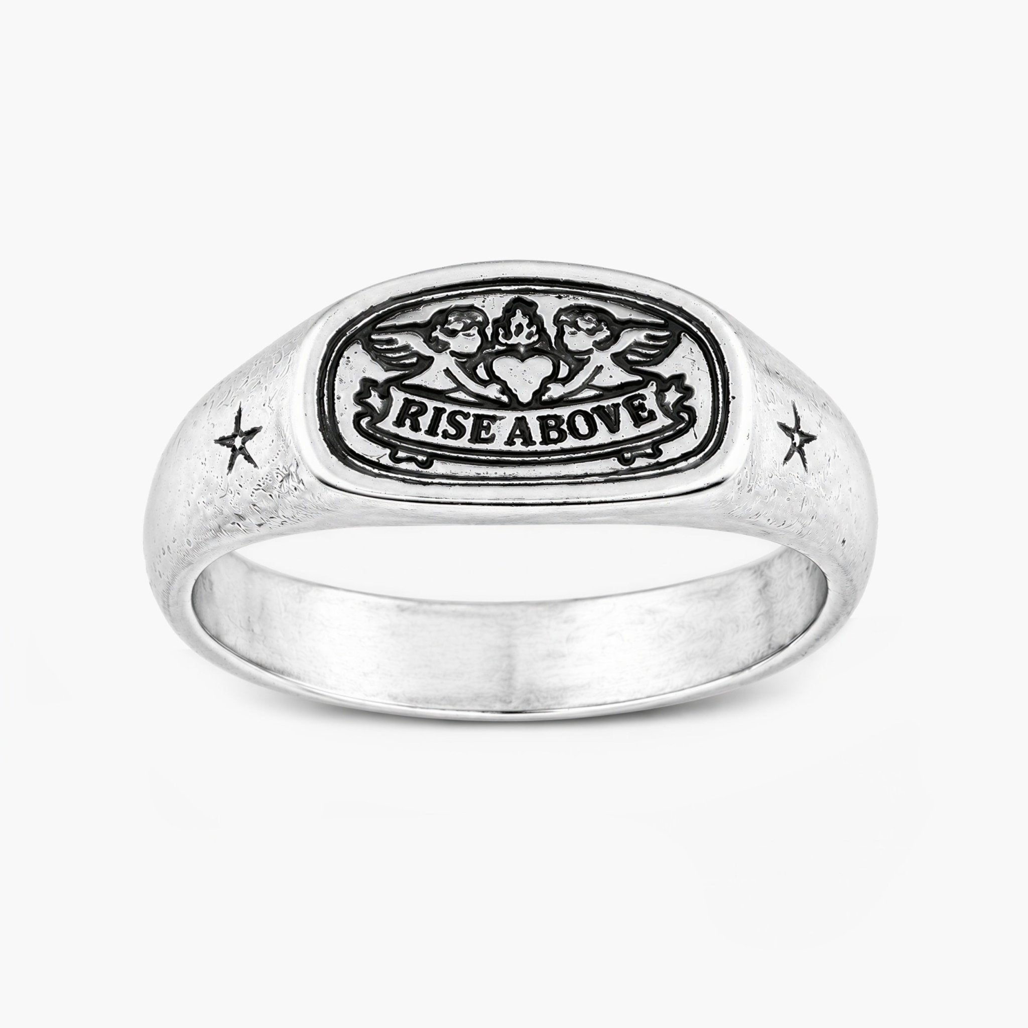 Rise Above Angelic Sterling Siler Ring-Ring-Kompsós