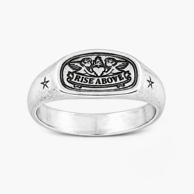 Rise Above Angelic Sterling Siler Ring-Ring-Kompsós