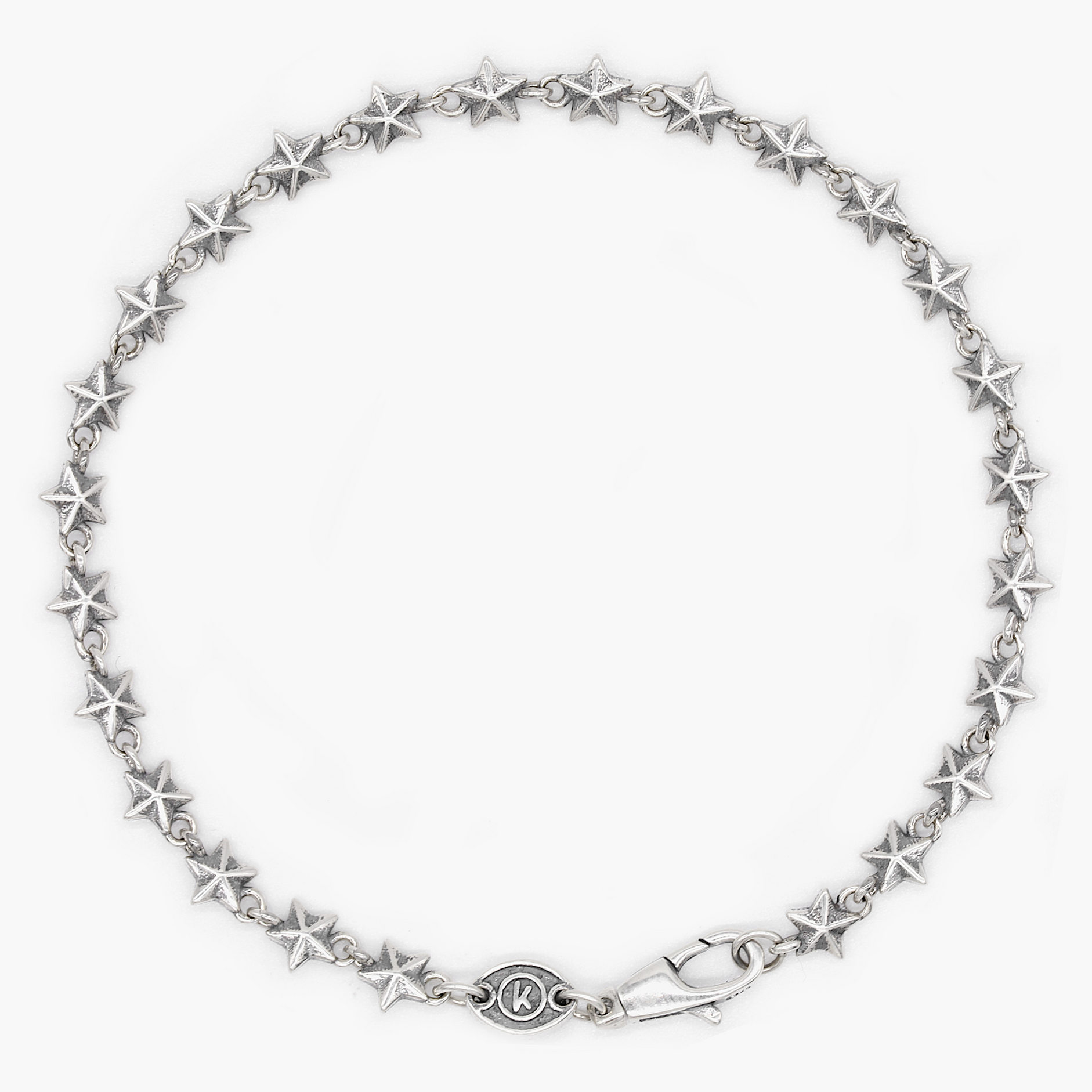 Rising Star Sterling Silver Chain Bracelet-Kompsós