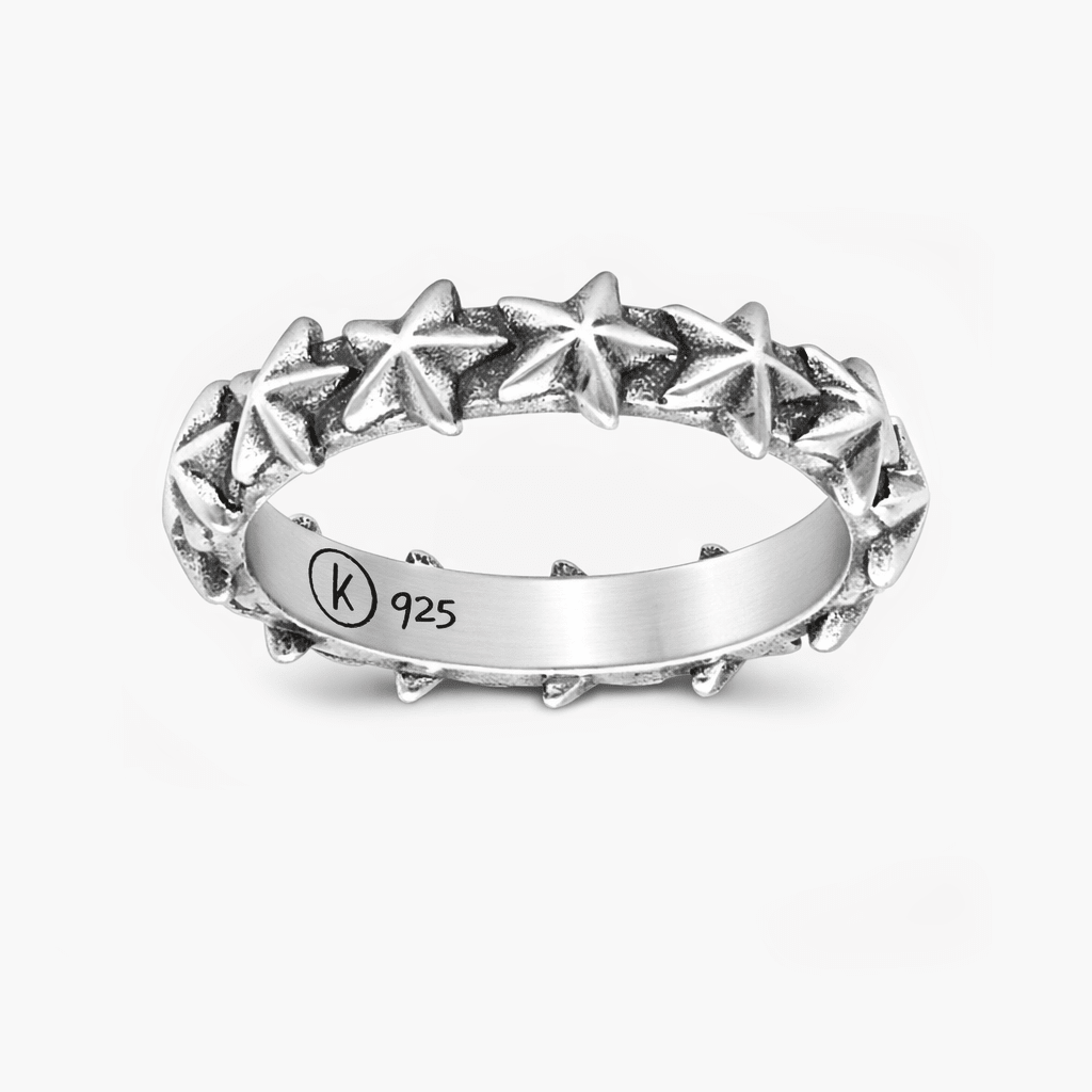 Rising Star Sterling Silver Ring-Ring-Kompsós