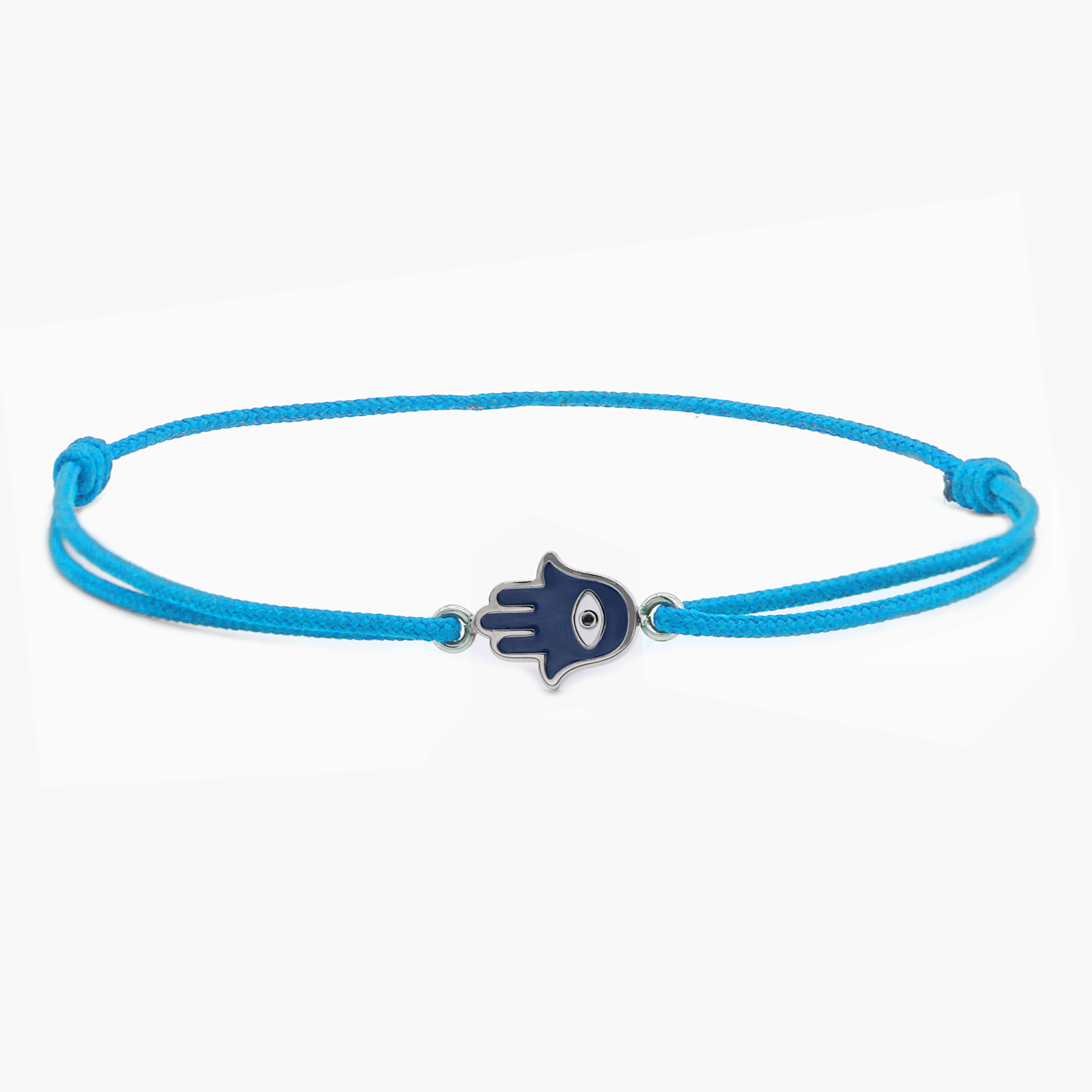 Rope Hamsa Bracelet (Light Blue)-Jewelry-Kompsós