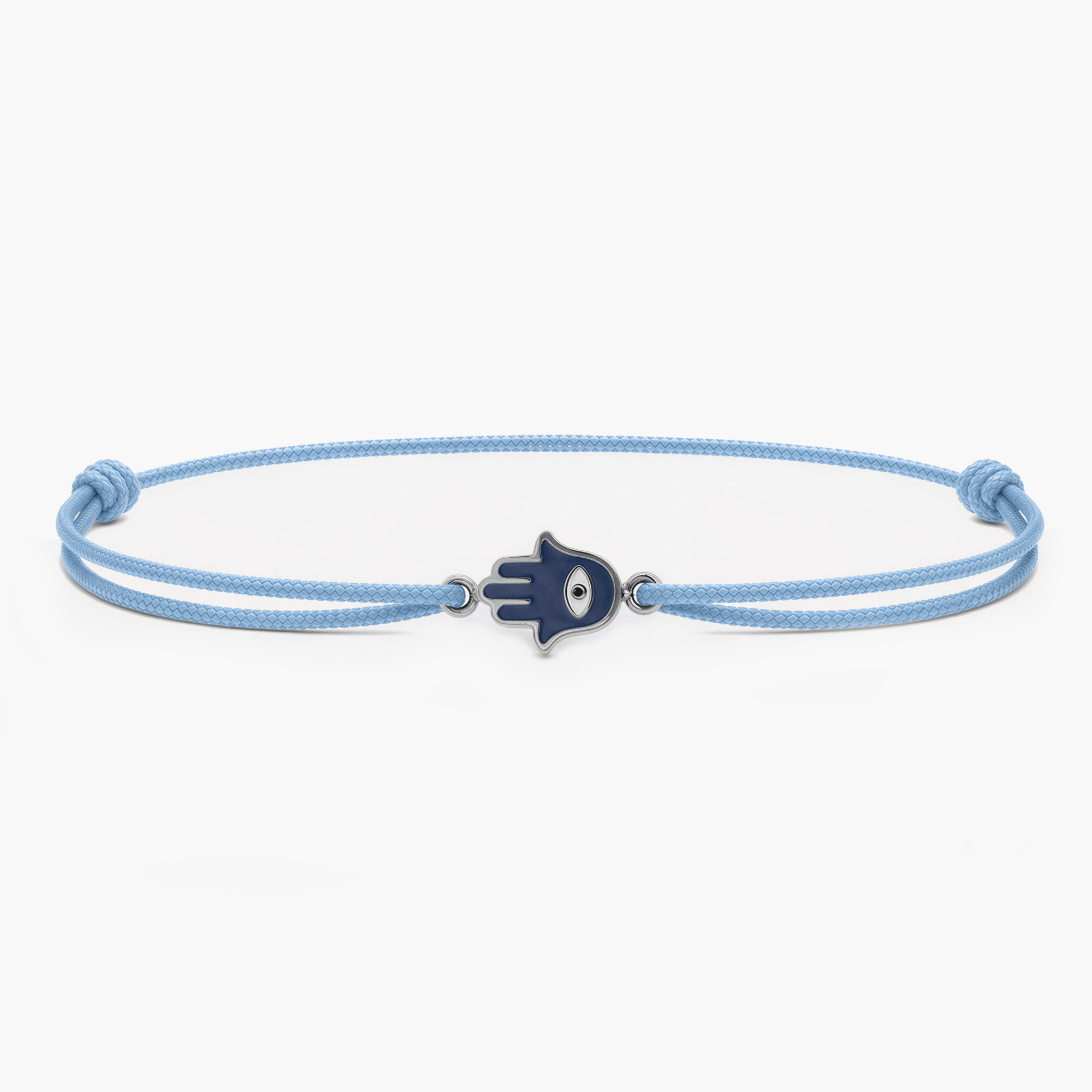 Rope Hamsa Bracelet (Light Blue)-Bracelet-Kompsós