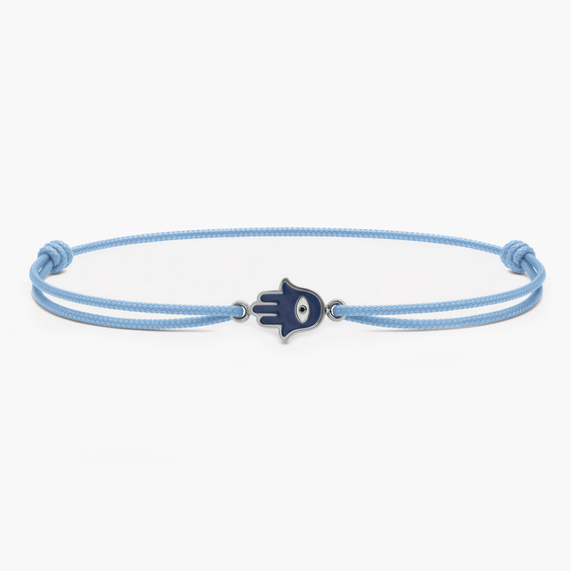Rope Hamsa Bracelet (Light Blue)-Bracelet-Kompsós