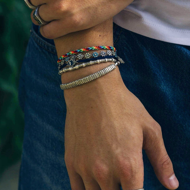 Rope Hamsa Bracelet (Navy Blue)-Bracelet-Kompsós