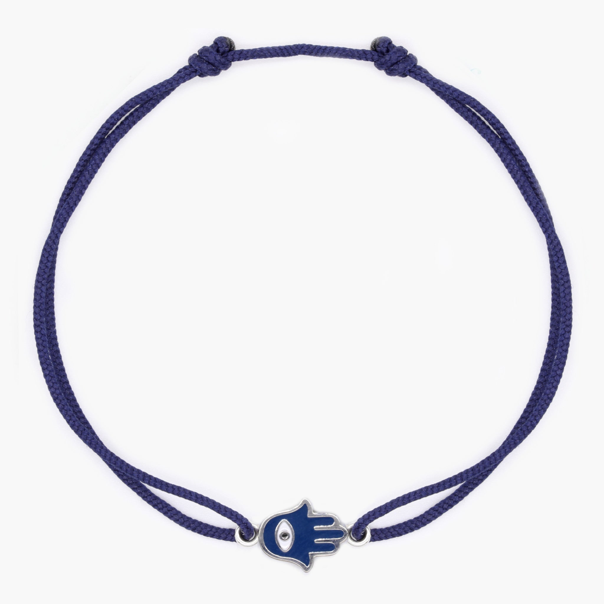 Rope Hamsa Bracelet (Navy Blue)-Jewelry-Kompsós