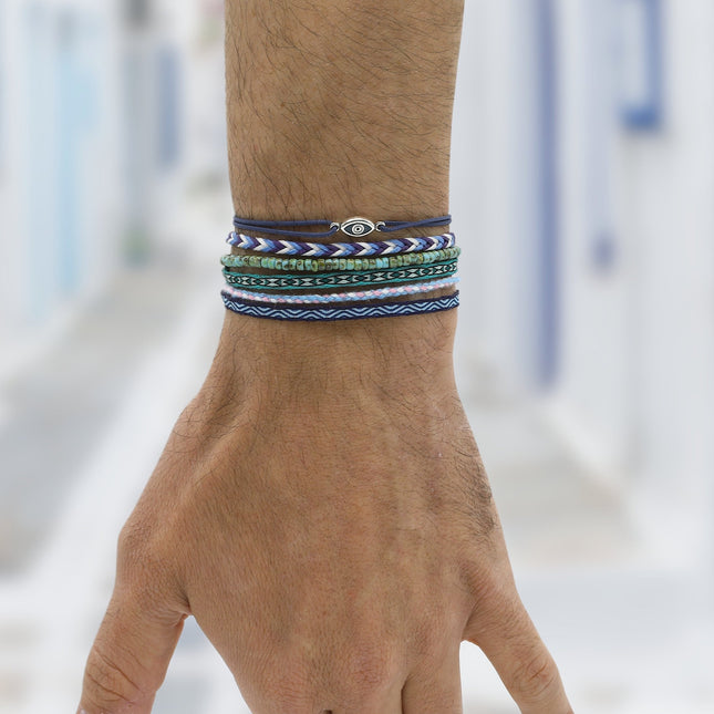 Rope "Mati" Bracelet (Grey)-Bracelet-Kompsós