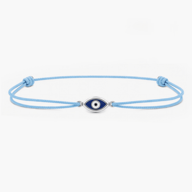Rope "Mati" Bracelet (Santorini Blue)-Bracelet-Kompsós