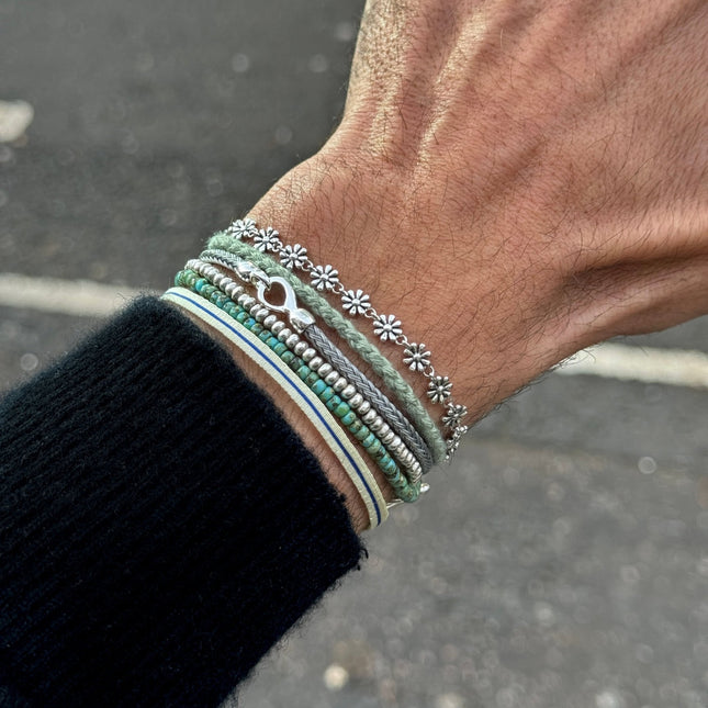 Sailing Cable "Plata" Bracelet (Multicolors)-Bracelet-Kompsós