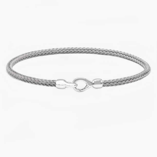 Sailing Cable "Plata" Bracelet (Silver)-Bracelet-Kompsós