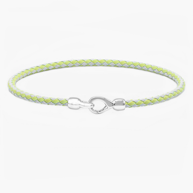 Sailing Cable "Plata" Bracelet (Yellow/Off-White)-Bracelet-Kompsós